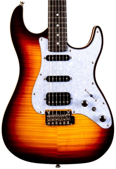 JET Guitars JS-600 HSS, Brown Sunburst