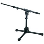 K&M 25950 Extra Low Microphone Boom Stand, Black