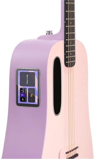 Lava Blue Lava Touch Electro Acoustic with Airflow Bag, Coral Pink