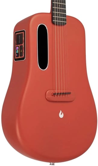 Lava ME 3 Electro Acoustic with Space Bag, 36in, Red