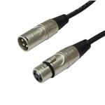 Lynx MELCB XLR Microphone Cable, 1m, Black