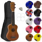 Mad About Soprano Beginners Ukulele with Bag, Natural