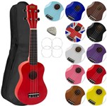 Mad About SU8-RD Soprano Ukulele, Red