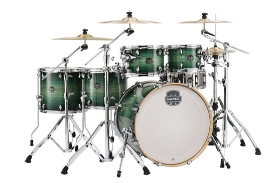 Mapex AR628SFU Armory Rock Fusion 6 Piece Shell Pack 22in, Emerald Burst
