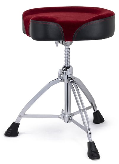 Mapex T865 Saddle Top Throne with Red Cloth Top