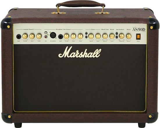 Marshall AS50D Acoustic 50W 2x8 Combo, Brown