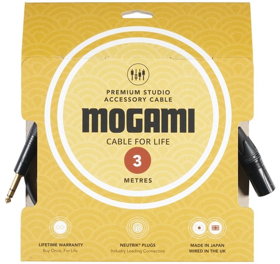 Mogami 2534 Premium TRS Jack to Male XLR Cable, 3m