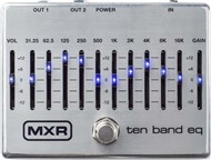 MXR M108S Ten Band EQ Pedal, Silver