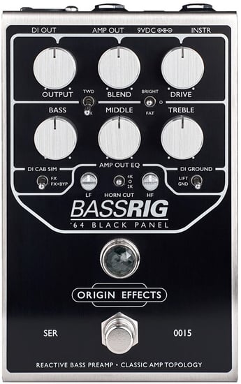 Origin Effects BassRIG '64 Black Panel Overdrive & Preamp Pedal