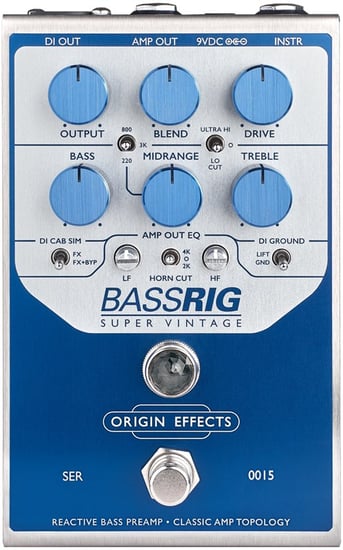 Origin Effects BassRIG Super Vintage Overdrive & Preamp Pedal