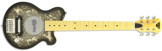 Pignose PGG-200PL Travel Guitar, Black Paisley
