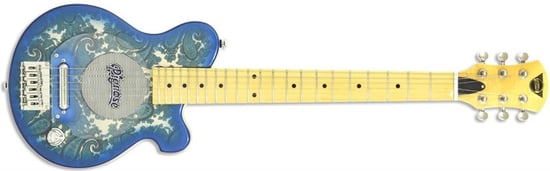 Pignose PGG-200PL Travel Guitar, Blue Paisley