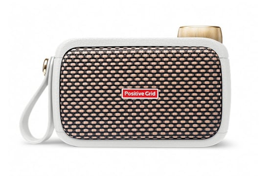 Positive Grid Spark Go Portable Guitar Amp & Bluetooth Speaker, Pearl White