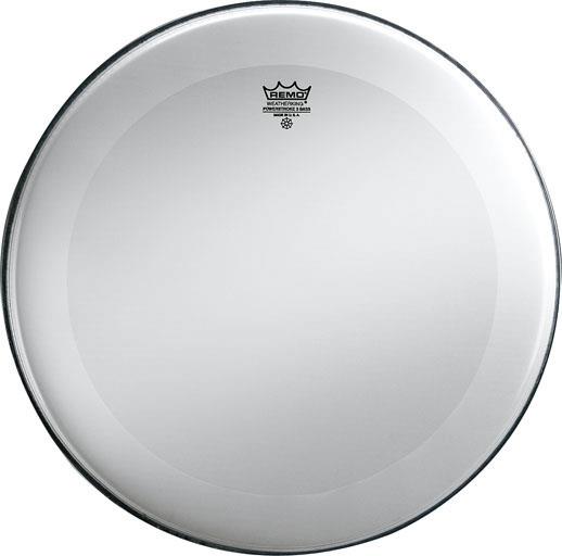 Remo Powerstroke 3 Smooth White Bass Drum Head with No Stripe, 22in