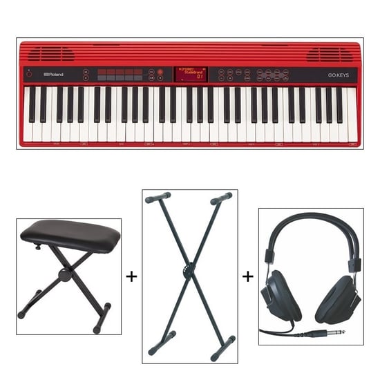 Roland GO:Keys 61 Key Music Creation Keyboard Bundle