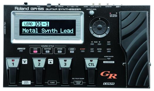 Roland GR-55S Guitar/Bass Synthesizer without GK-3 Pickup, Black