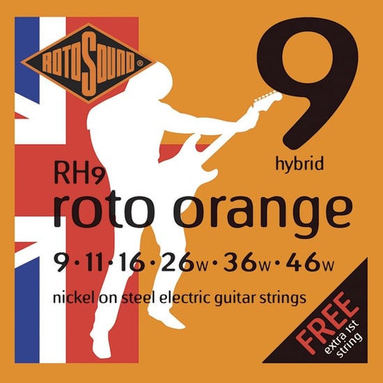 Rotosound RH9 Roto Orange Electric, Hybrid, 9-46