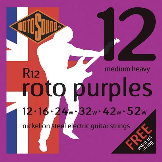 Rotosound R12 Roto Purples Electric, Medium Heavy, 12-52