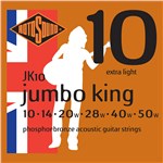 Rotosound JK10 Jumbo King Acoustic, Extra Light, 10-50