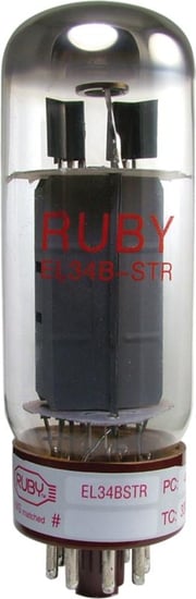 Ruby Tubes EL34BSTR (Pair) Tube Hot