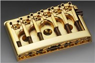 Schaller 3D Guitar Bridge Tailpiece, Gold with Spacer