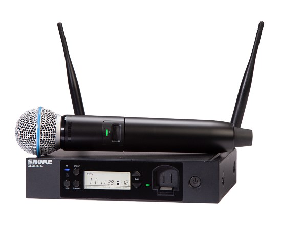 Shure GLXD24R+ BETA 58 Wireless Vocal Rack System