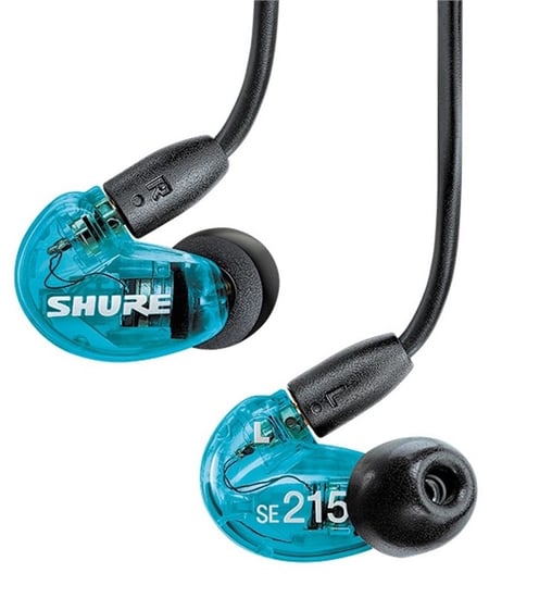 Shure SE215 Sound Isolating Earphones, Blue