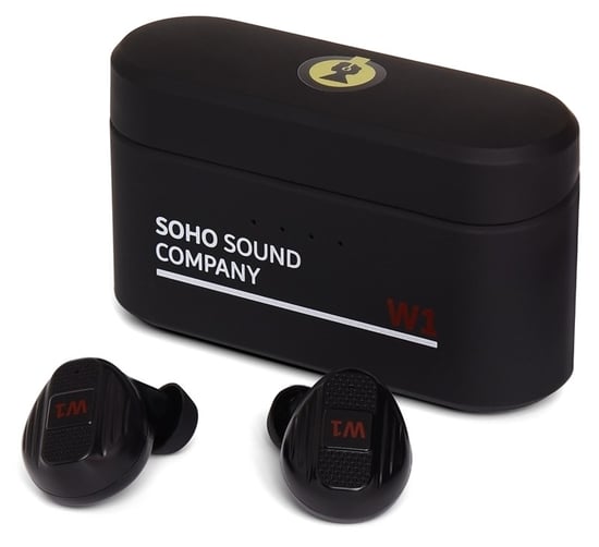 Soho Sound Company W1 Earbuds with Power Bank, Black