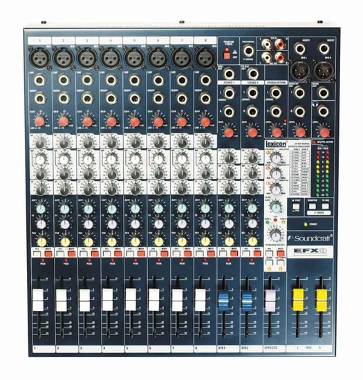 Soundcraft EFX8 Multi-Purpose Mixer with Lexicon Effects