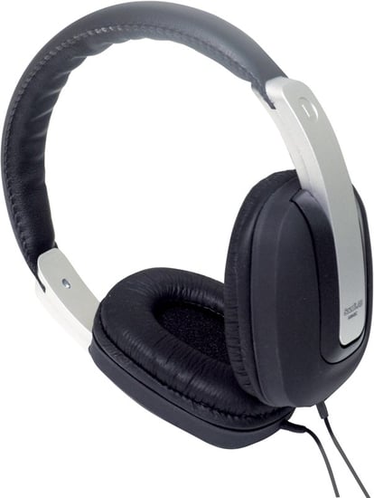 SoundLAB A084BC Digital Stereo Headphones, 3.5mm, Black