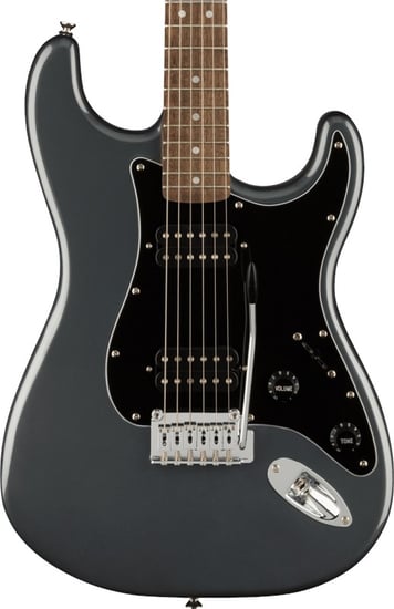 Squier Affinity Series Stratocaster HH, Laurel Fingerboard, Charcoal Frost Metallic