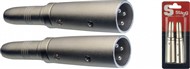 Stagg AC-XMPFH Stereo Jack Socket to Male XLR Adaptor, 2 Pack