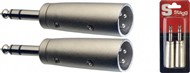 Stagg AC-XMPMSH Stereo Jack to Male XLR Adaptor, 2 Pack