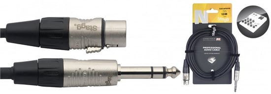 Stagg NAC10PSXFR Professional Audio Cable, Neutrik/Rean, 10m/33ft