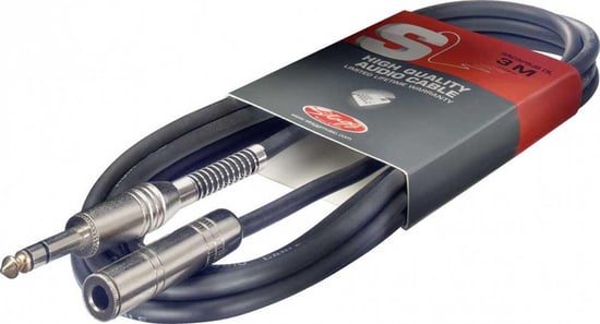 Stagg SAC3PSJS DL Balanced Stereo Jack Extension Cable, 3m/10ft