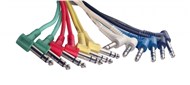 Stagg SPC060LS E Stereo Jack Patch Cable Pack, 60cm/2ft, 6 Pack