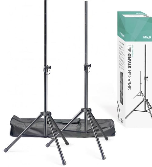 Stagg SPSQ10 Speaker Stands with Carry Bag