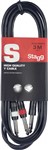 Stagg SYC Stereo Jack to Dual Mono Jack Cable (3m/10ft), SYC3/PS2P E