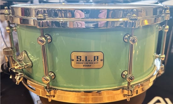 TAMA S.L.P 14" x 5.5" Fat Spruce Turquoise, Second-Hand