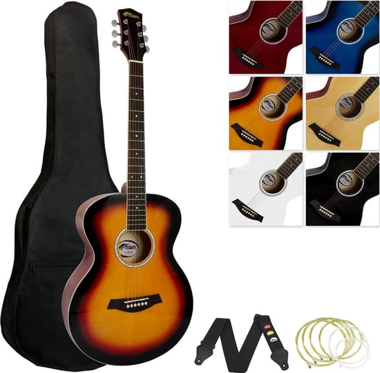 Tiger ACG2 Acoustic Guitar Pack for Beginners, Sunburst