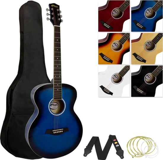 Tiger ACG2 Acoustic Guitar Pack for Beginners, Blue