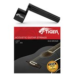 Tiger Acoustic Guitar Strings & String Winder Pack