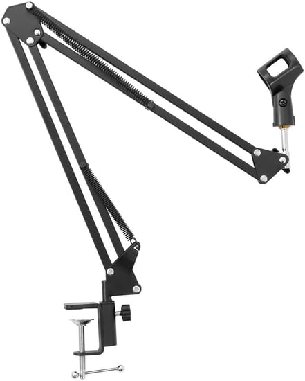 Tiger MCA69 Adjustable Microphone Suspension Stand, Black