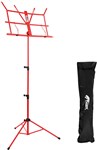 Tiger MUS56 Easy Folding Music Stand with Bag, Red