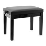 Tiger PST14 Wooden Piano Bench Stool, Black
