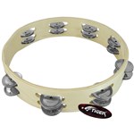 Tiger TAM84 Headless Tambourine, Double Row, 10in