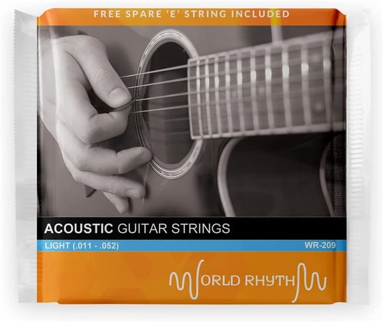 Tiger WR-209 Acoustic Guitar Strings, Light, 11-52