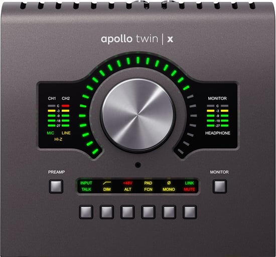 Universal Audio Apollo Twin X Heritage Edition Thunderbolt 3 Audio Interface, QUAD, Nearly New