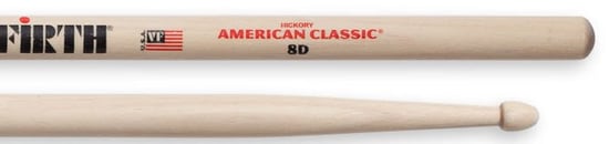 Vic Firth American Classic 8D Wood Tip Drumsticks