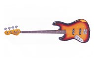 Vintage V74MRJP Icon Fretless Bass, Sunset Sunburst, Left Handed